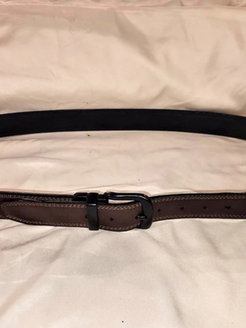 Leather Belt in Brown & Black